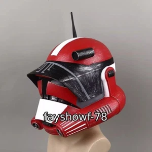 Star Wars Clone Troopers 1:1 Cosplay Helmet PVC Full Face Red Mask Prop Gift 1PC - Picture 1 of 8