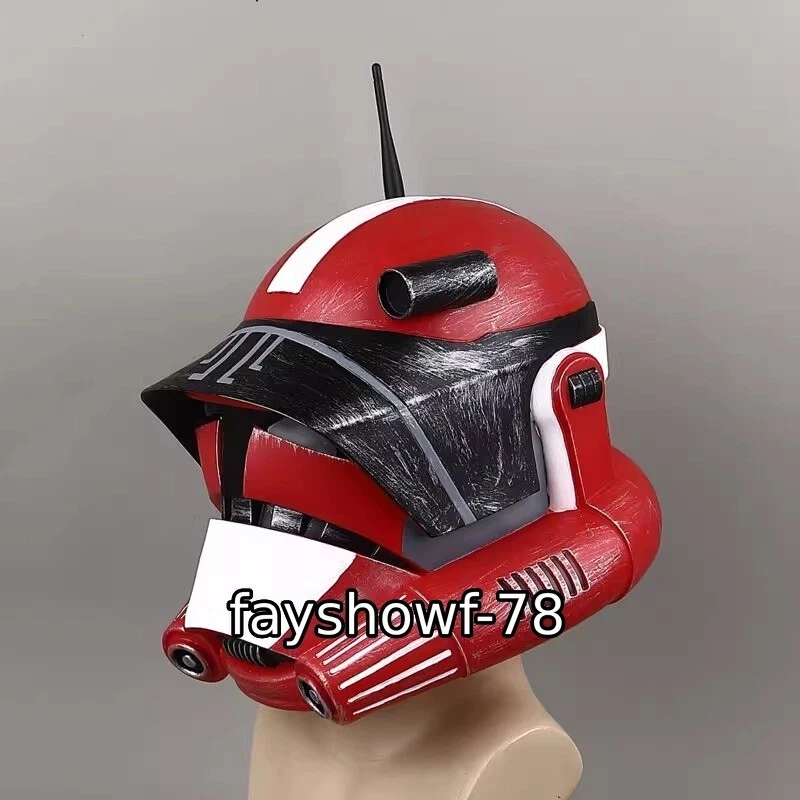 Star Wars Clone Troopers 1:1 Cosplay Helmet PVC Full Face Red Mask Prop Gift 1PC - Image 1 of 4
