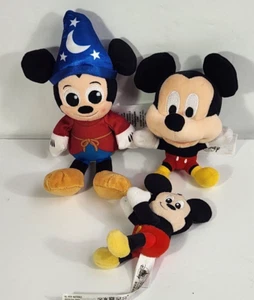 Disney Mickey Mouse Fantasia Palm Sitter Light Up, Clip on, Big Head Magnet lot - Picture 1 of 5