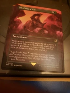 MTG LIFE FINDS A WAY JURASSIC WORLD LOST CAVERNS OF IXALAN BORDERLESS RARE - Picture 1 of 1