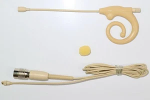 Micrófono para auriculares con gancho para oreja de caracol para Audio-Technica BodyPack cable desmontable - Imagen 1 de 10