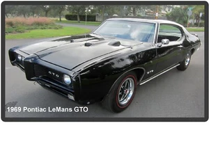 1969 Pontiac LeMans GTO Refrigerator / Tool Box Magnet Man Cave Gift Item - Picture 1 of 1