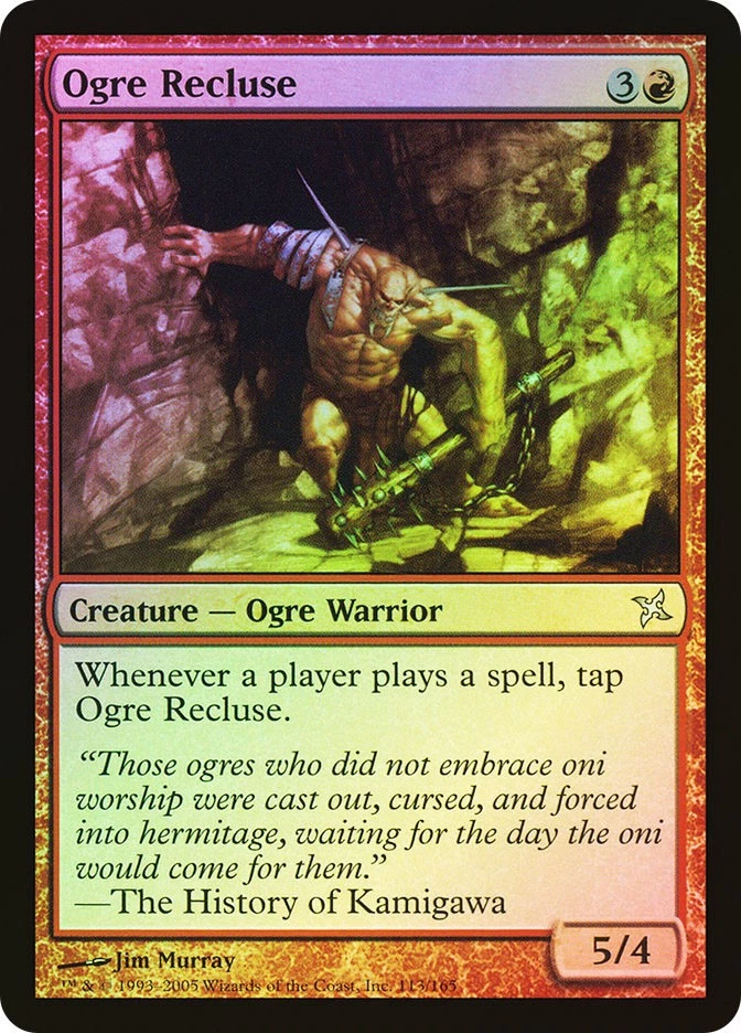 MTG FOIL Ogre Recluse  - Betrayers of Kamigawa #113 - Image 1 of 1