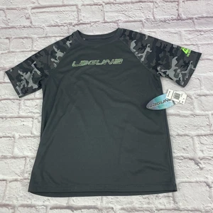 Laguna Shirt Youth Large 14/16 Gray Camouflage UV Guard Sun Protection Tee - Picture 1 of 11