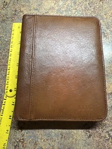 Beautiful Rare Kluge Zip Folio Agenda Planner Address Book 6 Ring Organizer - Picture 1 of 12