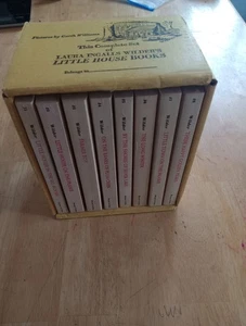 1971 LITTLE HOUSE Books Complete Series Box Set Laura Ingalls Wilder Yellow Box  - Picture 1 of 9