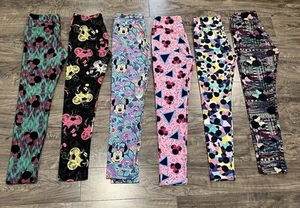 Lot Of 6 LuLaRoe OS One size Minnie Mouse Disney Leggings - Picture 1 of 8