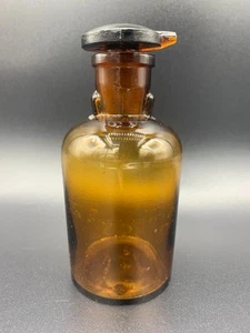 Antike Bürgerkrieg medizinische chirurgische Chloroform Anästhesie Glas Tropf Tropfen Flasche - Bild 1 von 14