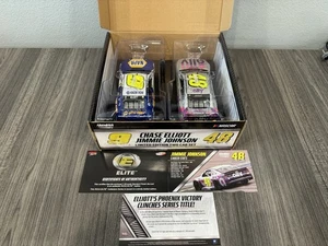 2020 Chase Elliott & Jimmie Johnson Phoenix Race Version 2 Pack Set Elite 1:24 - Picture 1 of 11