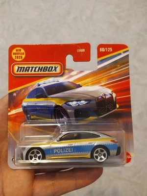 MATCHBOX 2025 - 2023 BMW i4 Police Sedan 1:64 - Immagine 1 di 4