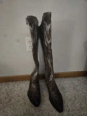 Dan Post Jilted Western Boot Chestnut Womens Size 8.5M - Image 1 of 4