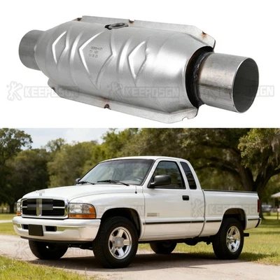 Convertidor catalítico de entrada/salida de 2,5" de acero inoxidable para Dodge Dakota 97-11 Foto 1 de 4