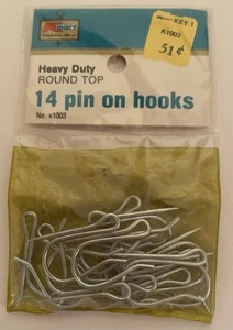 Pin On Curtain Draperies Hooks. Heavy Duty Round Top 14 total In Pkg - Picture 1 of 2