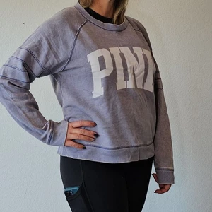Super süßes Victoria's Secret PINK lila Damen-Sweatshirt mit Rundhalsausschnitt Large vs. - Bild 1 von 7
