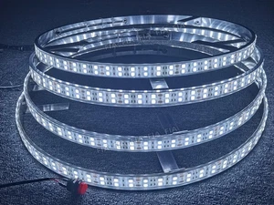 Juego de luces LED para llantas de camión de doble fila estroboscópicas blancas de 15,5"" IP68 - Imagen 1 de 8
