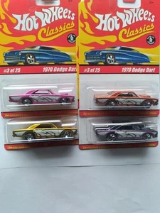 hot wheels classics series 1 1970 DODGE DART LOT Of 4 - Picture 1 of 1