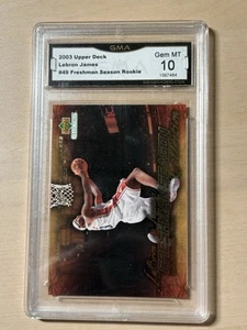 2003 Upper Deck Lebron James #49 Freshman Season Rookie, RC, GMA 10 - Bild 1 von 3