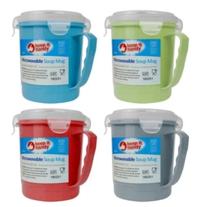 4 tazas de sopa de microondas 700 ml tazón de gachas de comida clip hermético bloqueo al por mayor - Imagen 1 de 20
