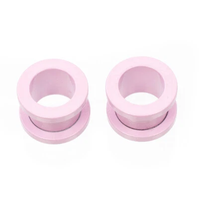 Plugs Matte Pastel Pink Screw Fit - Sold as a Pair Surgical Steel - Image 1 of 4