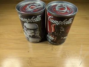 Star Wars Darth Vader Storm Trooper Campbell Soup Collectible Can Set - Picture 1 of 2