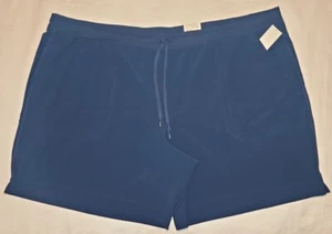 St. Johns Bay marineblaue Bermuda sportliche Shorts mittlerer Bund Größe 5x neu mit Etikett - Bild 1 von 7