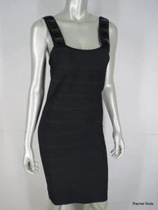 Alice Olivia Dress Sz S Black Stretch Bandage Jeweled BodyCon Sleeveless Sheath - Picture 1 of 11