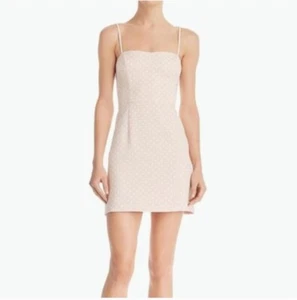 French Connection Polka Dot Whisper Strappy Dress Pink Size US 8 MSRP $148 - Picture 1 of 11