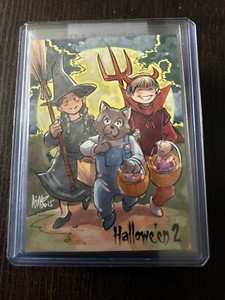 Perna Studios Halloween 2 Sketch Card Irma Ahmed Aimo