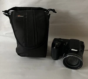 Nikon COOLPIX L320 Digital Camera Video Recorder 16.1MP 26x 720MPI Black EUC - Picture 1 of 5