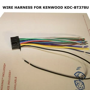 NEW WIRE HARNESS FOR KENWOOD KDC-BT378U KDCBT378U FREE FAST SHIPPING - Picture 1 of 1