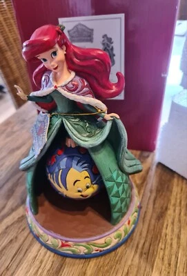 Jim Shore Disney Traditions Ariel Tidings Of Wonder Christmas Figur Arielle - Bild 1 von 4
