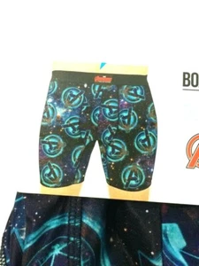 New Marvel Avengers Boxer Brief for Men XL (40-42), Color Blue & Black Underwear - Picture 1 of 4