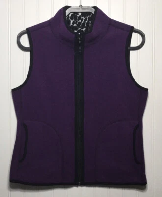 SW STUDIO WORKS SPORT женщин PM миниатюрный двусторонний флисовый жилет карманы  - Изображение 1 из 4