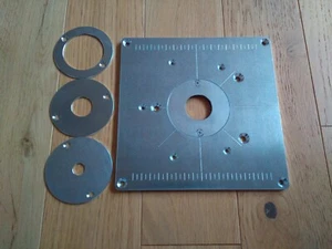 Frästisch Einlegeplatte Oberfräse Bosch POF1400ACE AE1200AE + 4 Einlegeringen - Bild 1 von 1