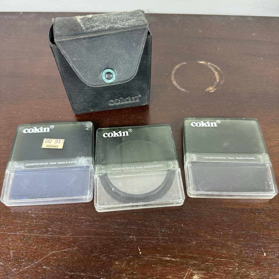 Vintage Cokin Cromofilter SA Lot of 3 With Protective Cases - Image 1 of 4