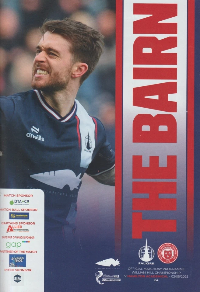 Falkirk v Hamilton Academical 24/25 programme - Image 1 of 1