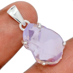 Natural Lavender Quartz Rough Boquira 925 Silver Pendant Jewelry CP50353 - Picture 1 of 1