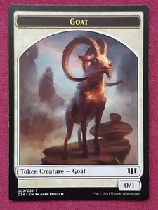 Magic The Gathering COMMANDER 2014 C14 GOAT WURM 32 token card MTG - Picture 1 of 2
