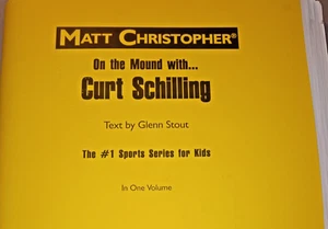 Matt Christopher On the Mound with... Curt S ~ In Braille for the blind children - Picture 1 of 2