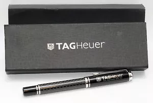 TAG Heuer Pen Ballpoint CARBON Black Novelty GENUINE ORIGINAL OFFICIAL Parker - Picture 1 of 12