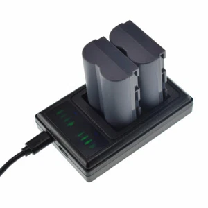 bp-511 Battery 2Pack +LCD Charger For Canon ZR60 ZR65 MC ZR70 MC ZR80 ZR85 ZR90 - Picture 1 of 12