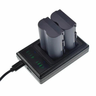 bp-511 Battery 2Pack +LCD Charger For Canon ZR60 ZR65 MC ZR70 MC ZR80 ZR85 ZR90 - Image 1 of 4