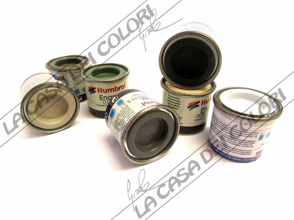 HUMBROL ENAMEL - MATT - 14 ml - SMALTO PER MODELLISMO - COLORI OPACHI