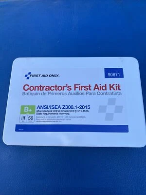 FIRST AID ONLY 90671 First Aid Kit,50 People, Type III B+ . Exp 08/23 Ships Free - Image 1 of 4