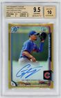 2015 Bowman Chrome GLEYBER TORRES #BCAPGT - Gold Refractor /50 - Auto - BGS 9.5