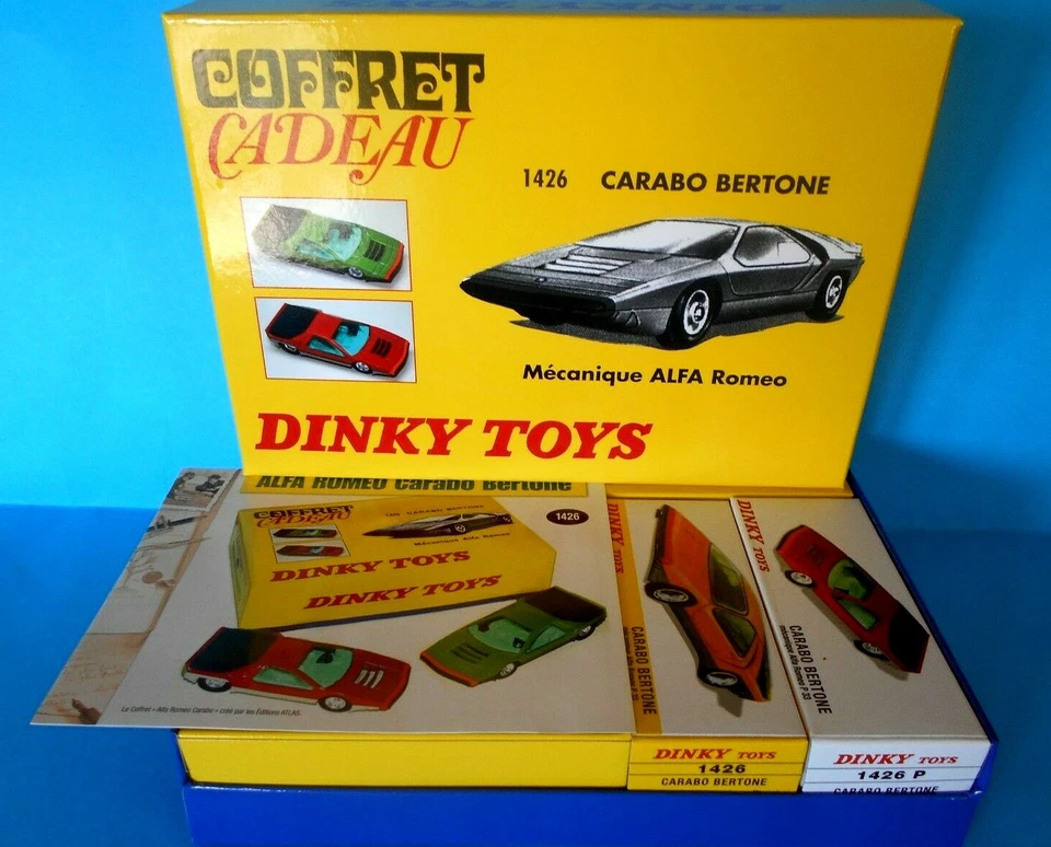 DINKY TOYS COFFRET CARABO BERTONE ALFA ROMEO 2083932  ATLAS EDITIONS 1/43 [N] - Immagine 1 di 1
