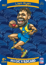 2021 AFL TEAM COACH MAGIC WILDCARD WILD CARD WEST COAST EAGLES LIAM RYAN MW17