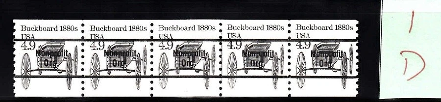 USA PNC SC# 2124a BUCKBOARD 4.9c -W. A.- PNC5 MNH - PL# 1 - LOT 1 D - Image 1 of 1