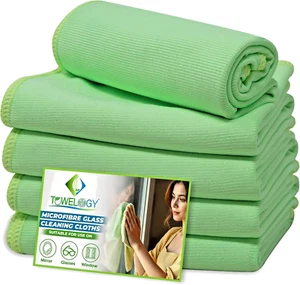 Glass Cloths Microfibre Lint Free Car Window Glass Polishing & Cleaning Cloths - Picture 1 of 8