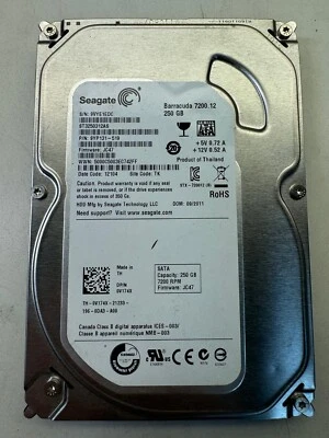 DELL V174X ST3250312AS 9YP131-519 250GB 7.2K RPM 16MB CACHE 6 Gb/s SATA 3.5" HDD - Image 1 of 4